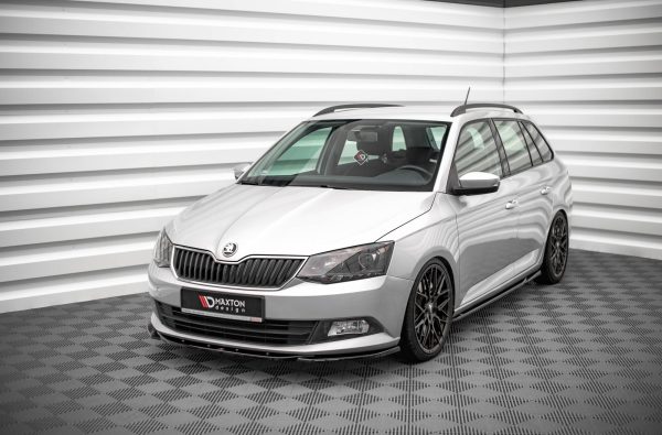 Skoda Fabia Mk3 (facelift) - Lâmina frontal V.2 | SK-FA-3-FD2G | Produto Maxton Design distribuído por Unicartuning.