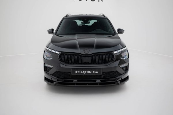 Skoda Kamiq Monte Carlo Mk1 (facelift) - Lâmina frontal V.2 | SK-KM-1F-MC-FD2G | Produto Maxton Design distribuído por Unicartuning.