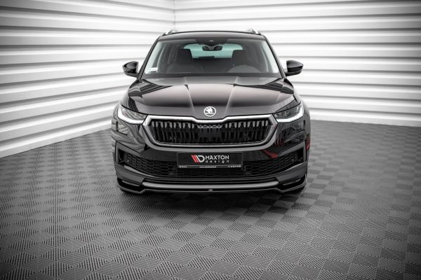 Skoda Kodiaq Mk1 (facelift) - Lâmina frontal V.2 | SK-KO-1F-FD2G | Produto Maxton Design distribuído por Unicartuning.
