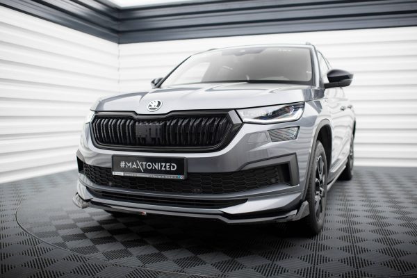 Skoda Kodiaq Sport line Mk1 / Mk1 (facelift) - Lâmina frontal V.2 | SK-KO-1F-SL-FD2G | Produto Maxton Design distribuído por Unicartuning. Skoda Kodiaq Sport line Mk1 / Mk1 (facelift) - Lâmina frontal V.2 | SK-KO-1F-SL-FD2G | Produto Maxton Design distribuído por Unicartuning.