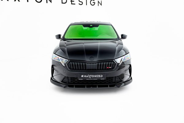 Skoda Octavia RS Liftback / Combi Mk4 / Mk4 (facelift) - Lâmina frontal V.2 | SK-OC-4F-RS-FD2G | Produto Maxton Design distribuído por Unicartuning.