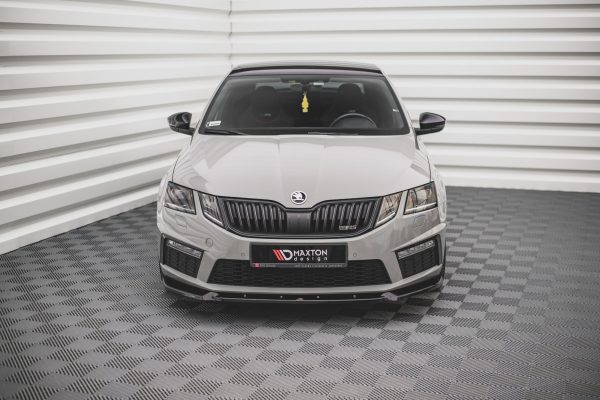 Skoda Octavia RS Mk3 (facelift) - Lâmina frontal V.2 | SK-OC-3F-RS-FD2G | Produto Maxton Design distribuído por Unicartuning.