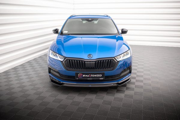 Skoda Octavia Sport line Mk4 - Lâmina frontal V.2 | SK-OC-4-SL-K-FD2G | Produto Maxton Design distribuído por Unicartuning. Skoda Octavia Sport line Mk4 - Lâmina frontal V.2 | SK-OC-4-SL-K-FD2G | Produto Maxton Design distribuído por Unicartuning.