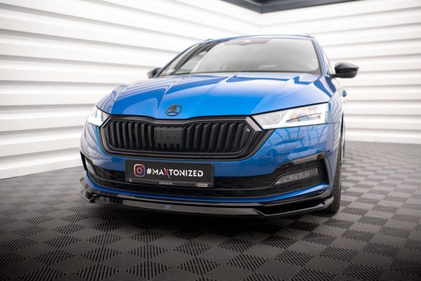 Skoda Octavia Sport line Mk4 - Lâmina frontal V.2 | SK-OC-4-SL-K-FD2G | Produto Maxton Design distribuído por Unicartuning. Skoda Octavia Sport line Mk4 - Lâmina frontal V.2 | SK-OC-4-SL-K-FD2G | Produto Maxton Design distribuído por Unicartuning.
