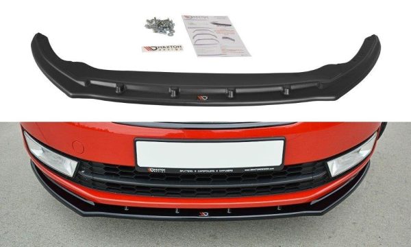 Skoda Rapid Spaceback - Lâmina frontal V.2 | SK-RA-1-FD2G | Produto Maxton Design distribuído por Unicartuning.
