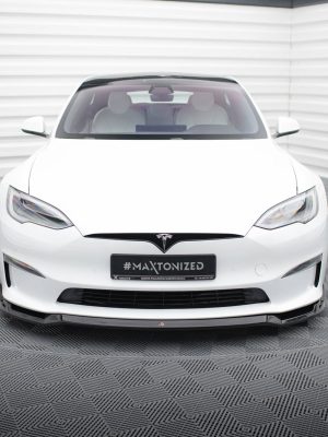 Tesla Model S Plaid Mk1 (facelift) - Lâmina frontal V.2 | TE-MODELS-1F2-PL-FD2G | Produto Maxton Design distribuído por Unicartuning. Tesla Model S Plaid Mk1 (facelift) - Lâmina frontal V.2 | TE-MODELS-1F2-PL-FD2G | Produto Maxton Design distribuído por Unicartuning.
