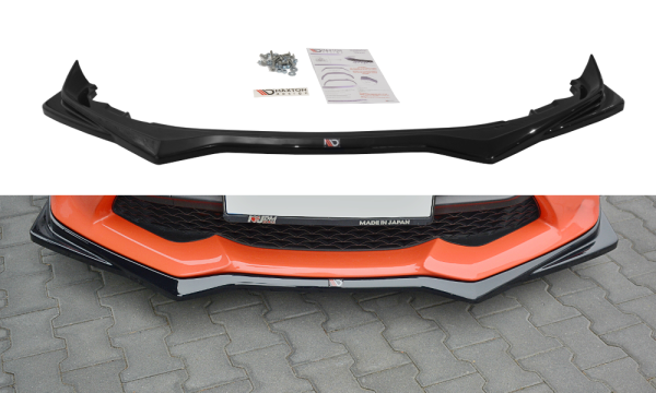 Toyota GT86 (facelift) - Lâmina frontal V.2 | TO-GT86-1F-FD2C | Produto Maxton Design distribuído por Unicartuning.