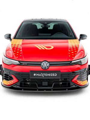 Volkswagen Golf GTI ClubSport Mk8 (facelift) - Lâmina frontal V.2 | VW-GO-8F-GTI-CS-FD2G | Produto Maxton Design distribuído por Unicartuning.