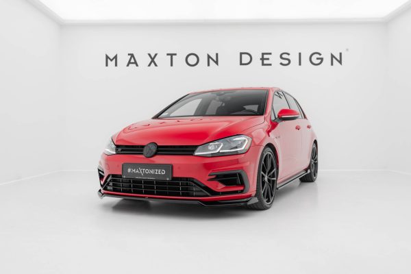Volkswagen Golf R / R-line Mk7 (facelift) - Lâmina frontal V.2 | VW-GO-7F-R-FD2G | Produto Maxton Design distribuído por Unicartuning.