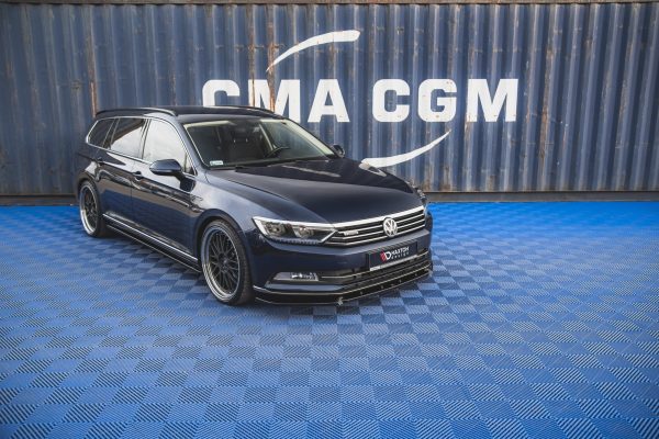 Volkswagen Passat B8 (facelift) - Lâmina frontal V.2 | VW-PA-B8-FD2G | Produto Maxton Design distribuído por Unicartuning.