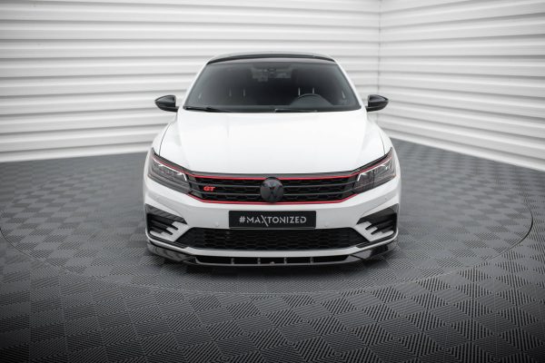 Volkswagen Passat GT B8 (facelift) Usa - Lâmina frontal V.2 | VW-PA-B7-GT-FD2G | Produto Maxton Design distribuído por Unicartuning.