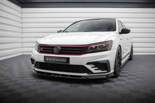 Volkswagen Passat GT B8 (facelift) Usa - Lâmina frontal V.2 | VW-PA-B7-GT-FD2G | Produto Maxton Design distribuído por Unicartuning.