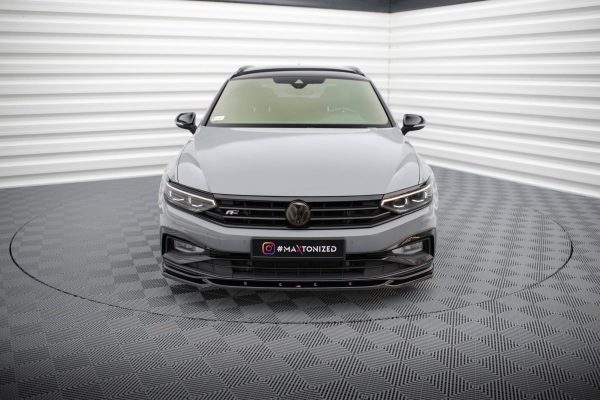 Volkswagen Passat R-line B8 (facelift) - Lâmina frontal V.2 | VW-PA-B8F-RLINE-FD2G | Produto Maxton Design distribuído por Unicartuning. Volkswagen Passat R-line B8 (facelift) - Lâmina frontal V.2 | VW-PA-B8F-RLINE-FD2G | Produto Maxton Design distribuído por Unicartuning.