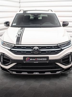 Volkswagen T-Roc R / R-line Mk1 (facelift) - Lâmina frontal V.2 | VW-T-ROC-1-R-FD2G | Produto Maxton Design distribuído por Unicartuning. Volkswagen T-Roc R / R-line Mk1 (facelift) - Lâmina frontal V.2 | VW-T-ROC-1-R-FD2G | Produto Maxton Design distribuído por Unicartuning.