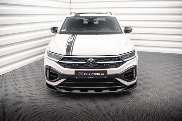 Volkswagen T-Roc R / R-line Mk1 (facelift) - Lâmina frontal V.2 | VW-T-ROC-1-R-FD2G | Produto Maxton Design distribuído por Unicartuning. Volkswagen T-Roc R / R-line Mk1 (facelift) - Lâmina frontal V.2 | VW-T-ROC-1-R-FD2G | Produto Maxton Design distribuído por Unicartuning.
