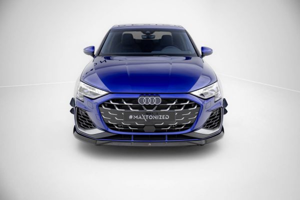 Audi A3 S-Line Sedan / S3 Sedan 8Y (facelift) - Lâmina frontal V.3 | AU-S3-8YF-S-FD3G | Produto Maxton Design distribuído por Unicartuning. Audi A3 S-Line Sedan / S3 Sedan 8Y (facelift) - Lâmina frontal V.3 | AU-S3-8YF-S-FD3G | Produto Maxton Design distribuído por Unicartuning.