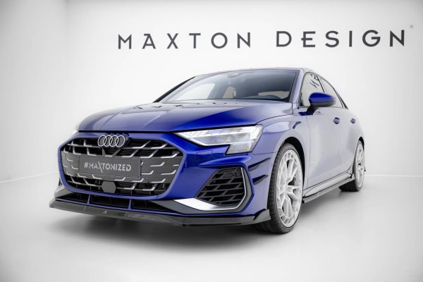Audi A3 S-Line Sedan / S3 Sedan 8Y (facelift) - Lâmina frontal V.3 | AU-S3-8YF-S-FD3G | Produto Maxton Design distribuído por Unicartuning. Audi A3 S-Line Sedan / S3 Sedan 8Y (facelift) - Lâmina frontal V.3 | AU-S3-8YF-S-FD3G | Produto Maxton Design distribuído por Unicartuning.