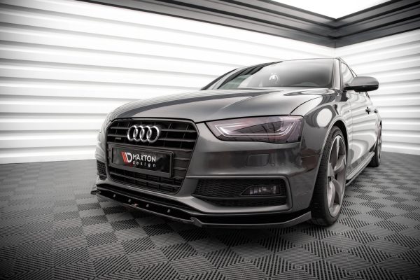 Audi A4 S-Line / S4 B8 (facelift) - Lâmina frontal V.3 | AU-A4-B8F-SLINE-FD1G | Produto Maxton Design distribuído por Unicartuning.