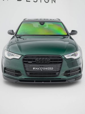 Audi A6 S-Line / S6 C7 - Lâmina frontal V.3 | AU-A6-C7-SLINE-AV-FD1G | Produto Maxton Design distribuído por Unicartuning. Audi A6 S-Line / S6 C7 - Lâmina frontal V.3 | AU-A6-C7-SLINE-AV-FD1G | Produto Maxton Design distribuído por Unicartuning.