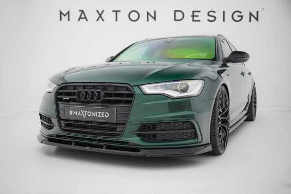 Audi A6 S-Line / S6 C7 - Lâmina frontal V.3 | AU-A6-C7-SLINE-AV-FD1G | Produto Maxton Design distribuído por Unicartuning. Audi A6 S-Line / S6 C7 - Lâmina frontal V.3 | AU-A6-C7-SLINE-AV-FD1G | Produto Maxton Design distribuído por Unicartuning.