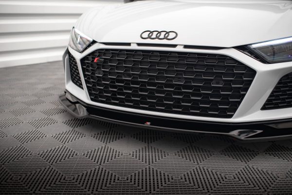 Audi R8 Mk2 (facelift) - Lâmina frontal V.3 | AU-R8-2F-FD4G+FD4RG | Produto Maxton Design distribuído por Unicartuning.