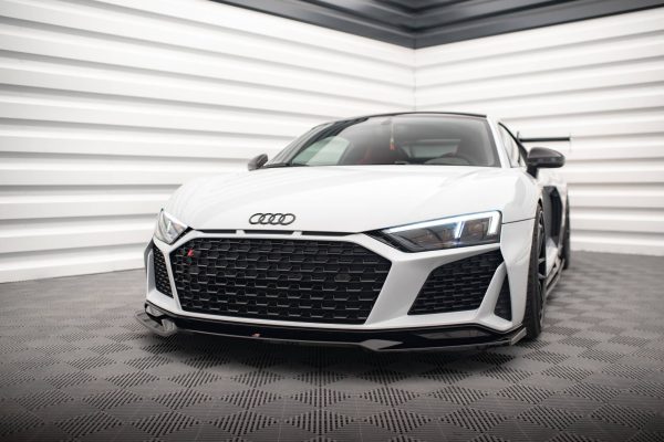Audi R8 Mk2 (facelift) - Lâmina frontal V.3 | AU-R8-2F-FD4G+FD4RG | Produto Maxton Design distribuído por Unicartuning.