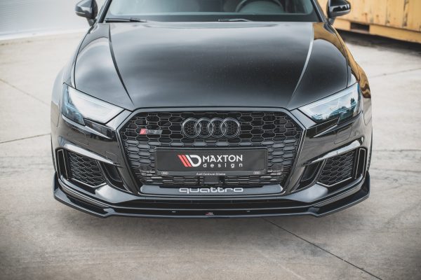 Audi RS3 8V Fl Sportback - Lâmina frontal V.3 | AU-RS3-8VF-FD3G | Produto Maxton Design distribuído por Unicartuning. Audi RS3 8V Fl Sportback - Lâmina frontal V.3 | AU-RS3-8VF-FD3G | Produto Maxton Design distribuído por Unicartuning.