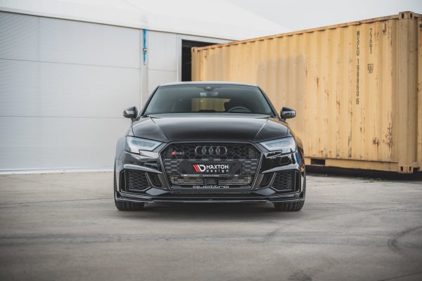 Audi RS3 8V Fl Sportback - Lâmina frontal V.3 | AU-RS3-8VF-FD3G | Produto Maxton Design distribuído por Unicartuning. Audi RS3 8V Fl Sportback - Lâmina frontal V.3 | AU-RS3-8VF-FD3G | Produto Maxton Design distribuído por Unicartuning.
