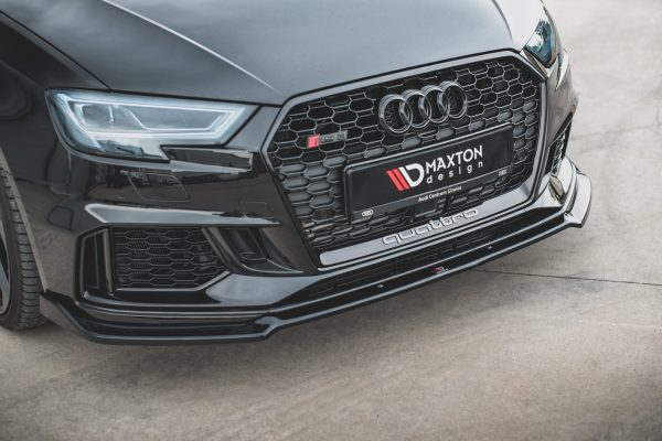 Audi RS3 8V Fl Sportback - Lâmina frontal V.3 | AU-RS3-8VF-FD3G | Produto Maxton Design distribuído por Unicartuning. Audi RS3 8V Fl Sportback - Lâmina frontal V.3 | AU-RS3-8VF-FD3G | Produto Maxton Design distribuído por Unicartuning.