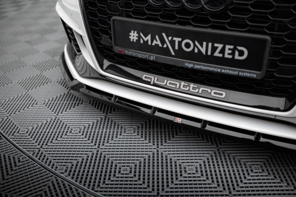 Audi RS3 Sedan 8V (facelift) - Lâmina frontal V.3 | AU-RS3-8VF-S-FD3G | Produto Maxton Design distribuído por Unicartuning. Audi RS3 Sedan 8V (facelift) - Lâmina frontal V.3 | AU-RS3-8VF-S-FD3G | Produto Maxton Design distribuído por Unicartuning.