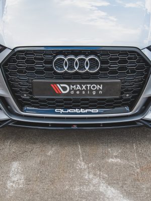 Audi S3 / A3 S-Line 8V Fl Sedan - Lâmina frontal V.3 | AU-S3-3F-FD3G | Produto Maxton Design distribuído por Unicartuning.