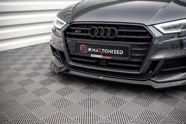 Audi S3 / A3 S-Line Sportback 8V (facelift) - Lâmina frontal V.3 | AU-S3-3F-SB-FD3G | Produto Maxton Design distribuído por Unicartuning. Audi S3 / A3 S-Line Sportback 8V (facelift) - Lâmina frontal V.3 | AU-S3-3F-SB-FD3G | Produto Maxton Design distribuído por Unicartuning.