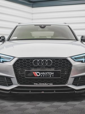 Audi S4 / A4 S-Line B9 - Lâmina frontal V.3 | AU-A4-B9-SLINE-FD3G | Produto Maxton Design distribuído por Unicartuning. Audi S4 / A4 S-Line B9 - Lâmina frontal V.3 | AU-A4-B9-SLINE-FD3G | Produto Maxton Design distribuído por Unicartuning.