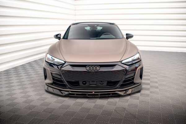 Audi E-tron GT / RS GT Mk1 - Lâmina frontal V.3 | AU-ETRON-1-RS-FD3G+FD3RG | Produto Maxton Design distribuído por Unicartuning. Audi E-tron GT / RS GT Mk1 - Lâmina frontal V.3 | AU-ETRON-1-RS-FD3G+FD3RG | Produto Maxton Design distribuído por Unicartuning.