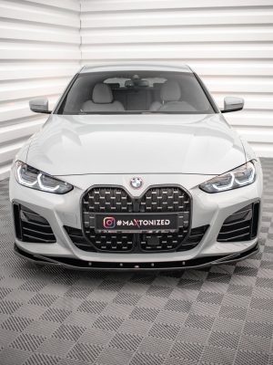 BMW 4 Gran Coupé Pack M G26 - Lâmina frontal V.3 | BM-4-G26-MPACK-GC-FD3G | Produto Maxton Design distribuído por Unicartuning.
