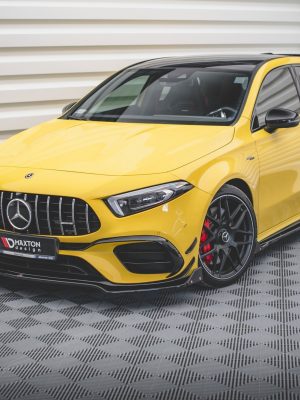 Mercedes-AMG A45 S Aero Pack W177 - Lâmina frontal V.3 + Splitters | ME-A-177-45-FD3G+FSF | Produto Maxton Design distribuído por Unicartuning. Mercedes-AMG A45 S Aero Pack W177 - Lâmina frontal V.3 + Splitters | ME-A-177-45-FD3G+FSF | Produto Maxton Design distribuído por Unicartuning.