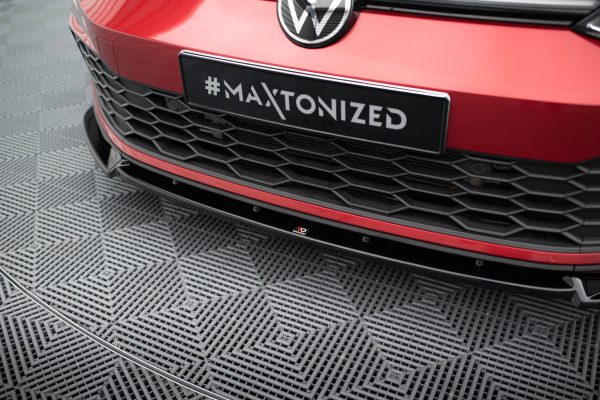 Volkswagen Golf GTI / GTE / Gtd / R-line Mk8 - Lâmina frontal V.3 + Splitters | VW-GO-8-GTI-FD3G+FSF | Produto Maxton Design distribuído por Unicartuning.