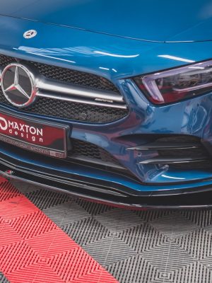 Mercedes-Benz A35 AMG Hatchback W177 - Lâmina frontal V.3 | ME-A-177-35-FD3G | Produto Maxton Design distribuído por Unicartuning. Mercedes-Benz A35 AMG Hatchback W177 - Lâmina frontal V.3 | ME-A-177-35-FD3G | Produto Maxton Design distribuído por Unicartuning.