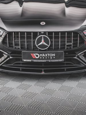 Mercedes-AMG CLA 35 / 45 Coupé / Shooting Brake C118 (facelift) / X118 (facelift) - Lâmina frontal V.3 | ME-CLA-118-45AMG-FD3G | Produto Maxton Design distribuído por Unicartuning.
