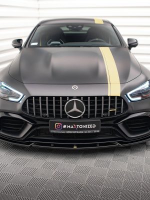 Mercedes-AMG GT 63s 4-portas Coupé Aero - Lâmina frontal V.3 | ME-GT-4D-AMG-FD3G | Produto Maxton Design distribuído por Unicartuning. Mercedes-AMG GT 63s 4-portas Coupé Aero - Lâmina frontal V.3 | ME-GT-4D-AMG-FD3G | Produto Maxton Design distribuído por Unicartuning.