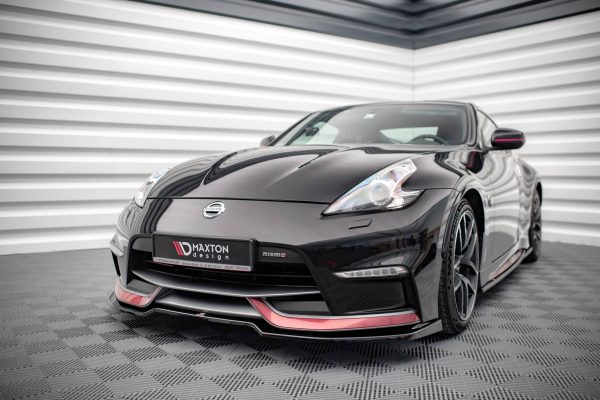 Nissan 370z Nismo (facelift) - Lâmina frontal V.3 | NI-370Z-NISMO-FD3G | Produto Maxton Design distribuído por Unicartuning.