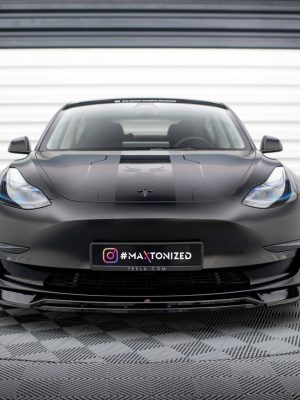 Tesla Model 3 Project Highland (facelift) - Lâmina frontal V.3 | TE-MODEL3-1-FD3G+FD3RG | Produto Maxton Design distribuído por Unicartuning.