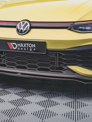 Volkswagen Golf GTI ClubSport Mk8 - Lâmina frontal V.3 | VW-GO-8-GTI-CS-FD3G | Produto Maxton Design distribuído por Unicartuning. Volkswagen Golf GTI ClubSport Mk8 - Lâmina frontal V.3 | VW-GO-8-GTI-CS-FD3G | Produto Maxton Design distribuído por Unicartuning.