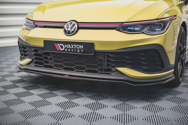 Volkswagen Golf GTI ClubSport Mk8 - Lâmina frontal V.3 | VW-GO-8-GTI-CS-FD3G | Produto Maxton Design distribuído por Unicartuning. Volkswagen Golf GTI ClubSport Mk8 - Lâmina frontal V.3 | VW-GO-8-GTI-CS-FD3G | Produto Maxton Design distribuído por Unicartuning.