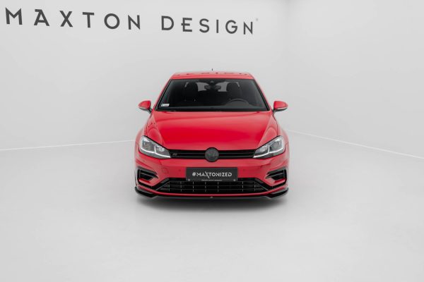Volkswagen Golf 7 R / R-line (facelift) - Lâmina frontal V.3 | VW-GO-7F-R-FD3G | Produto Maxton Design distribuído por Unicartuning.