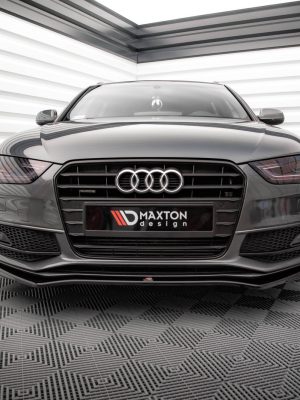 Audi A4 S-Line / S4 B8 (facelift) - Lâmina frontal V.4 | AU-A4-B8F-SLINE-FD2G | Produto Maxton Design distribuído por Unicartuning.