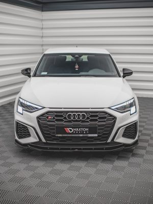 Audi S3 / A3 S-Line 8Y - Lâmina frontal V.4 | AU-A3-8Y-SLINE-FD4G | Produto Maxton Design distribuído por Unicartuning. Audi S3 / A3 S-Line 8Y - Lâmina frontal V.4 | AU-A3-8Y-SLINE-FD4G | Produto Maxton Design distribuído por Unicartuning.