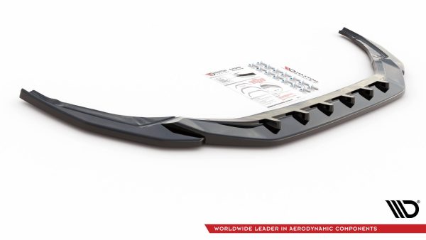 Audi S3 / A3 S-Line 8Y - Lâmina frontal V.4 | AU-A3-8Y-SLINE-FD4G | Produto Maxton Design distribuído por Unicartuning.