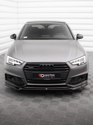 Audi S4 / A4 S-Line B9 - Lâmina frontal V.4 | AU-A4-B9-SLINE-FD4G | Produto Maxton Design distribuído por Unicartuning. Audi S4 / A4 S-Line B9 - Lâmina frontal V.4 | AU-A4-B9-SLINE-FD4G | Produto Maxton Design distribuído por Unicartuning.