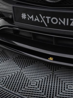 Mercedes-AMG CLA 45 C117 (facelift) - Lâmina frontal V.4 | ME-CLA-117-45-AMG-AERO-FD2G | Produto Maxton Design distribuído por Unicartuning.